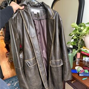 Lisa Says Gah Sadie Faux Leather Jacket